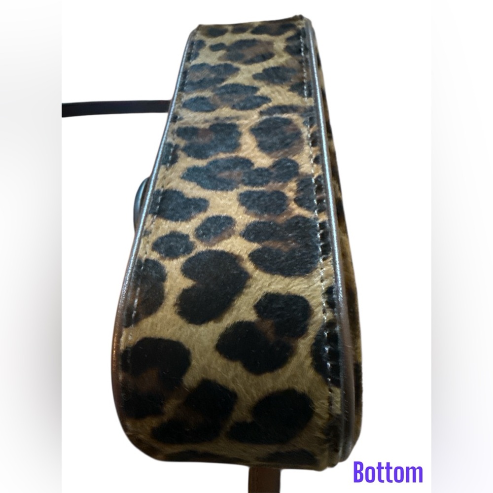 Versace La Medusa calf hair leopard-print mini bag. Calf Leather Calf Hair 100% - Picture 4 of 5